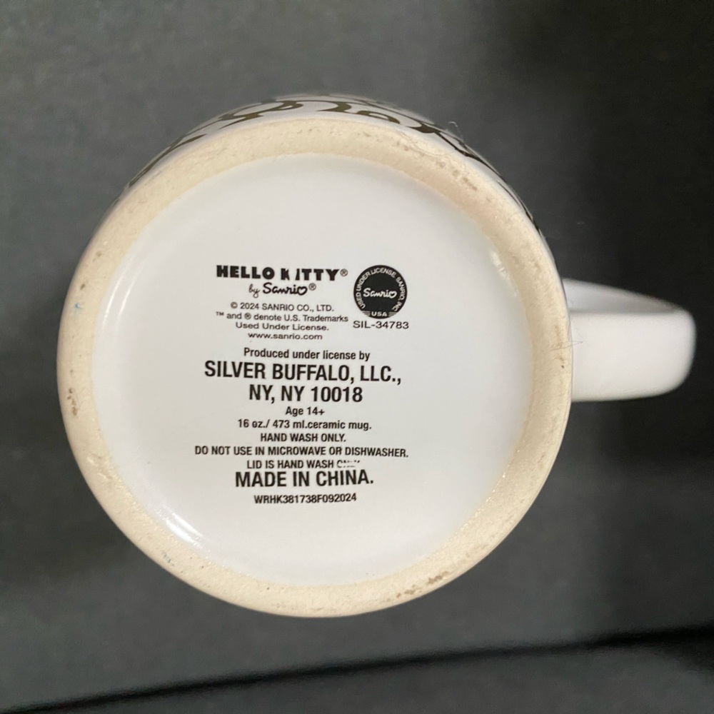 New Hello Kitty 16oz Tall Ceramic Travel Mug - Picture 5 of 11